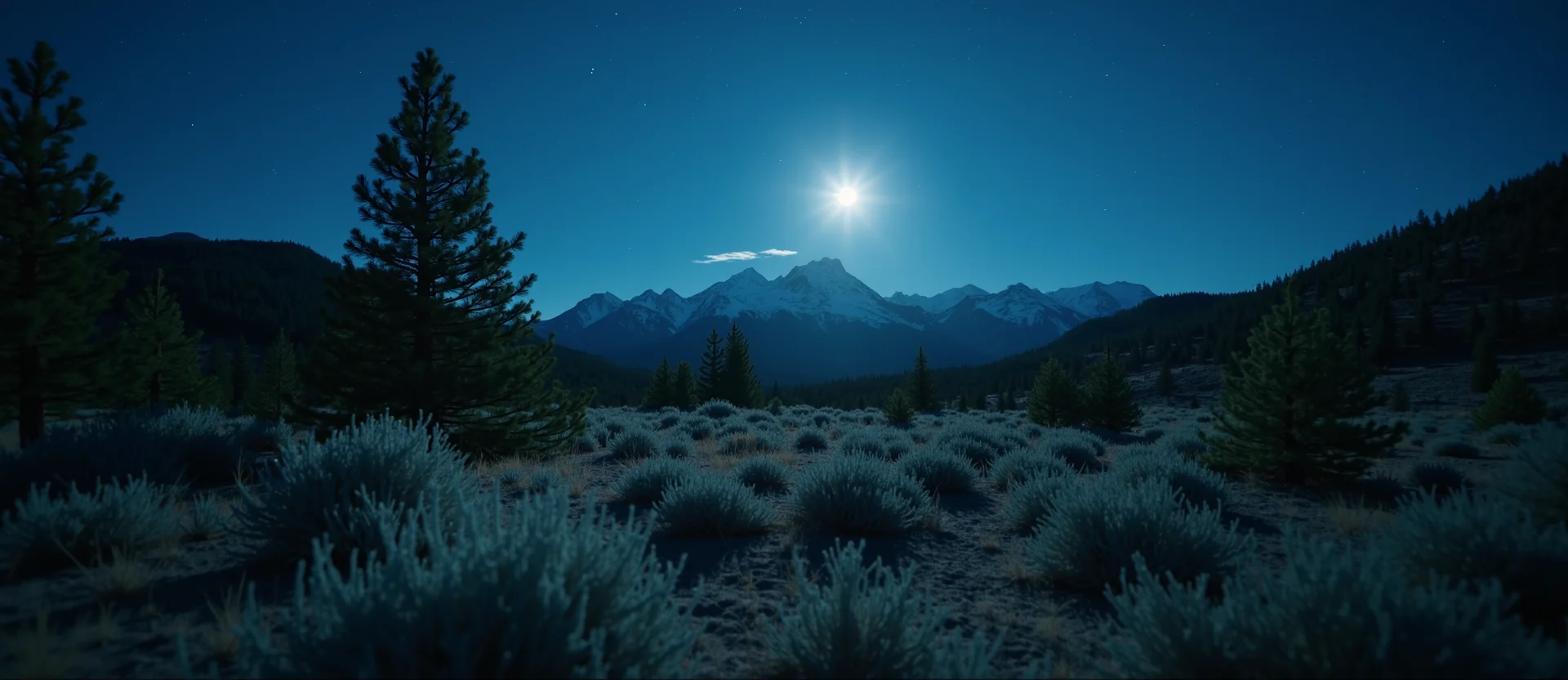 Symbolizing Identity/Local: A local Manzanita Sierra Nevada skyline. - AI Generated