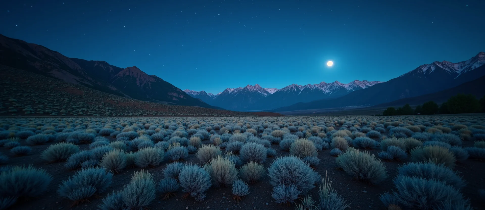Symbolizing Identity/Local: A local Sagebrush (Artemisia tridentata) Washoe Valley floor. - AI Generated