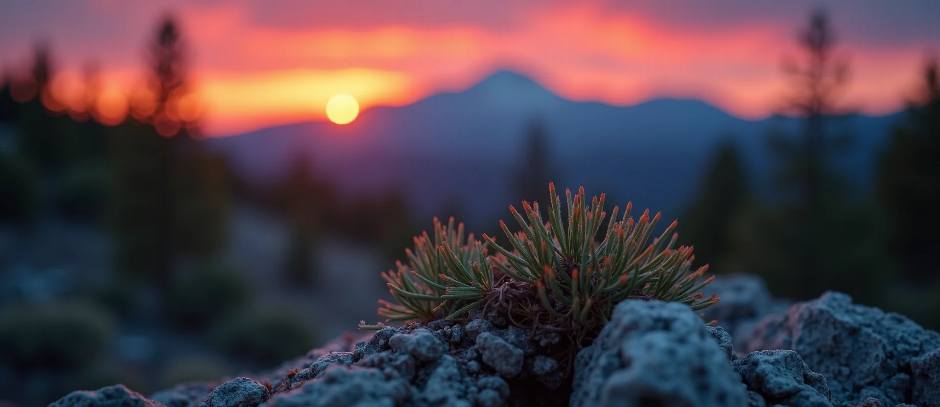 Symbolizing Identity/Local: A local Sierra Juniper Peavine Mountain silhouette. - AI Generated
