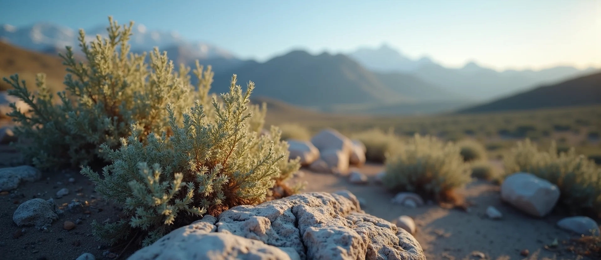 Symbolizing Identity/Local: A local Mountain Mahogany Sierra Nevada skyline. - AI Generated