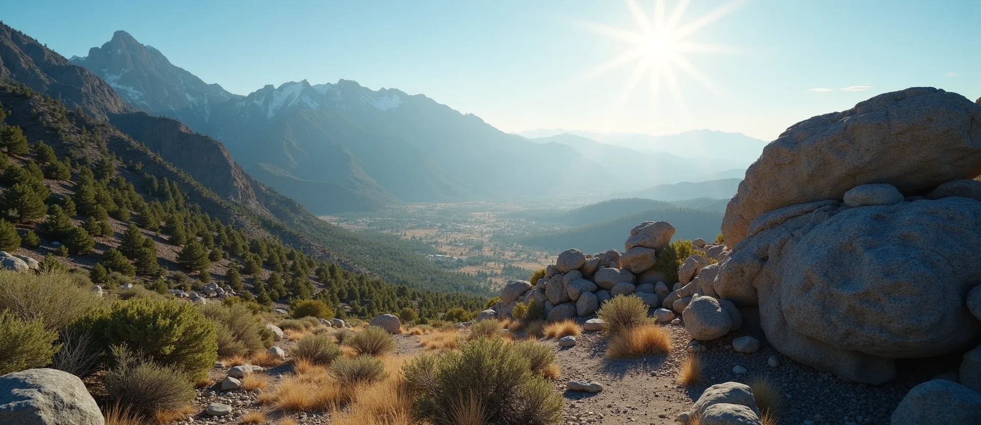 Symbolizing Identity/Local: A local Sierra Juniper High Desert vista. - AI Generated