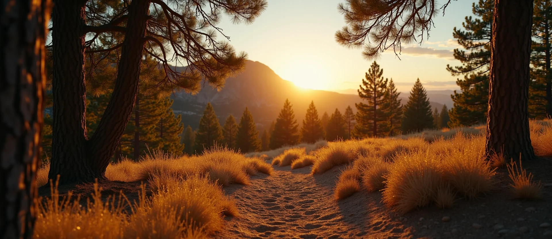 Symbolizing Identity/Local: A local Ponderosa Pine Peavine Mountain silhouette. - AI Generated