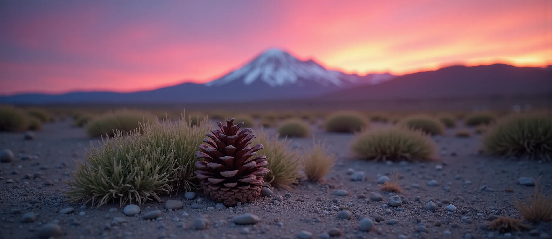 Symbolizing Seed/New Beginning: A local Rabbitbrush opening pine cone. - AI Generated