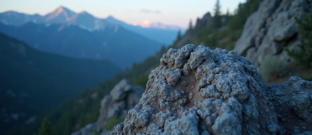 Symbolizing Stability/Peak: A local Ponderosa Pine solid mountain ridge. - AI Generated