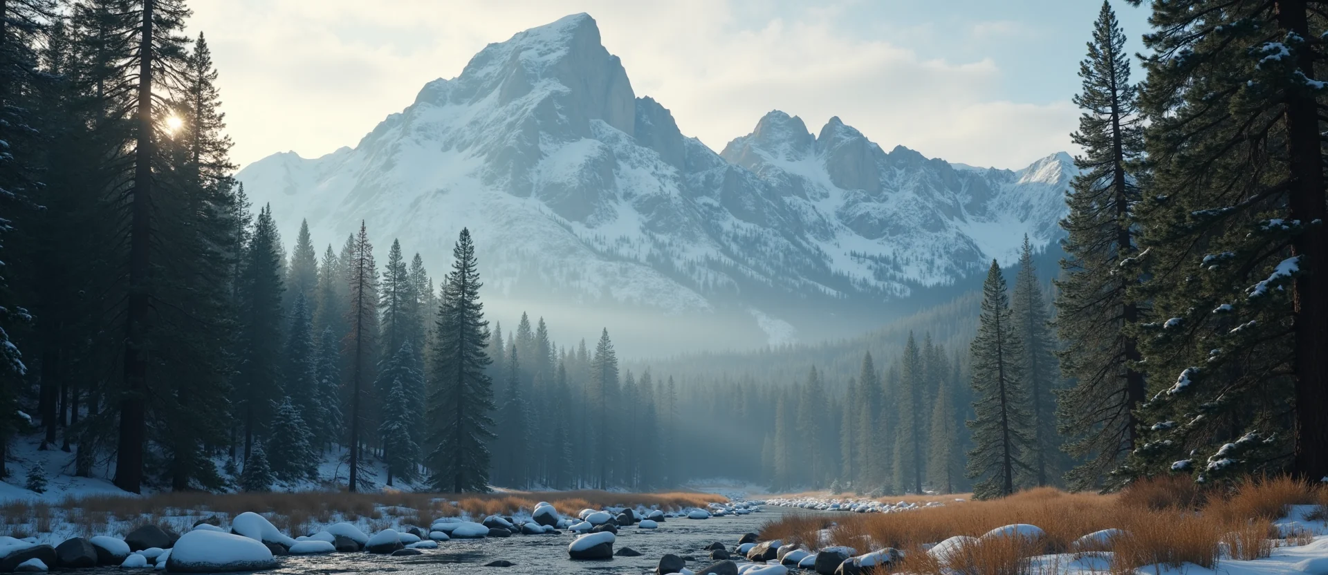 Symbolizing Stability/Peak: A local Ponderosa Pine jagged granite peak. - AI Generated