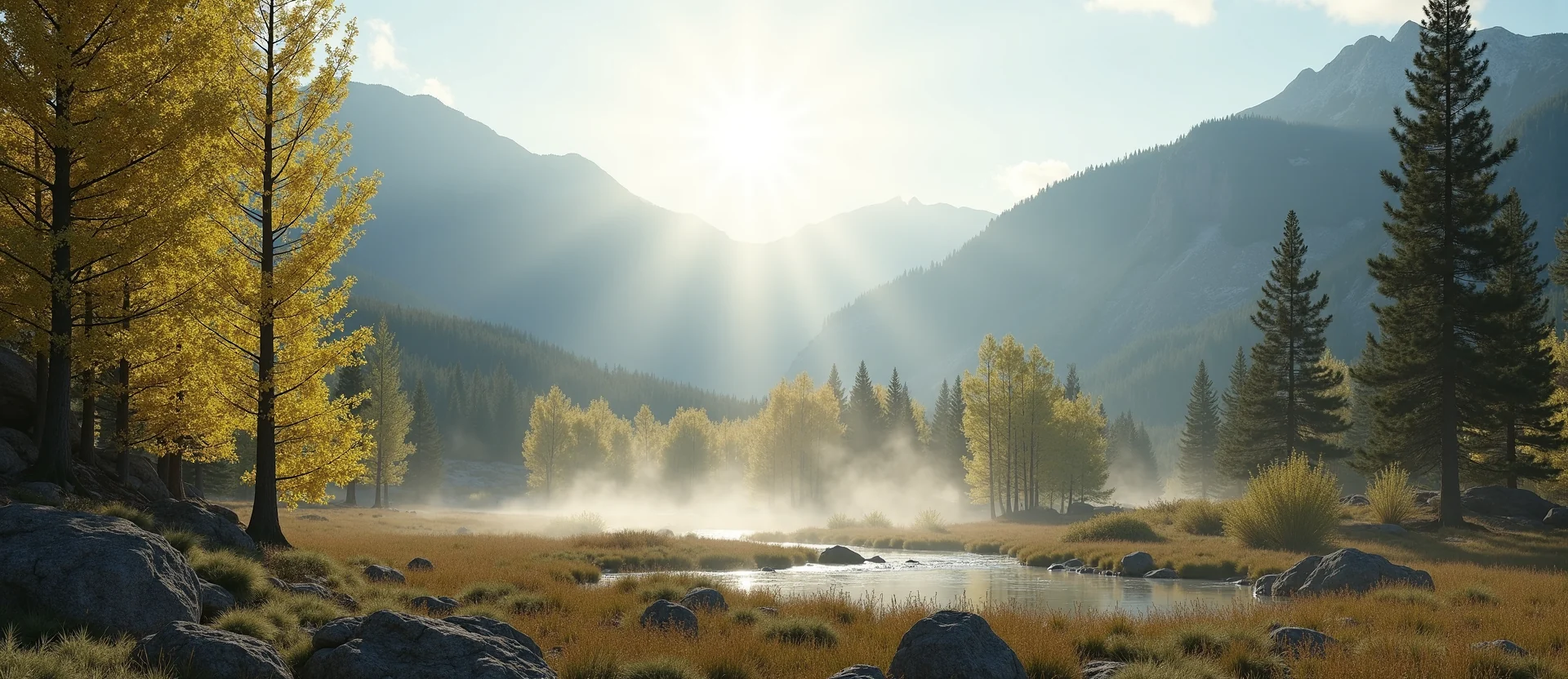 Symbolizing Identity/Local: A local Quaking Aspen High Desert vista. - AI Generated