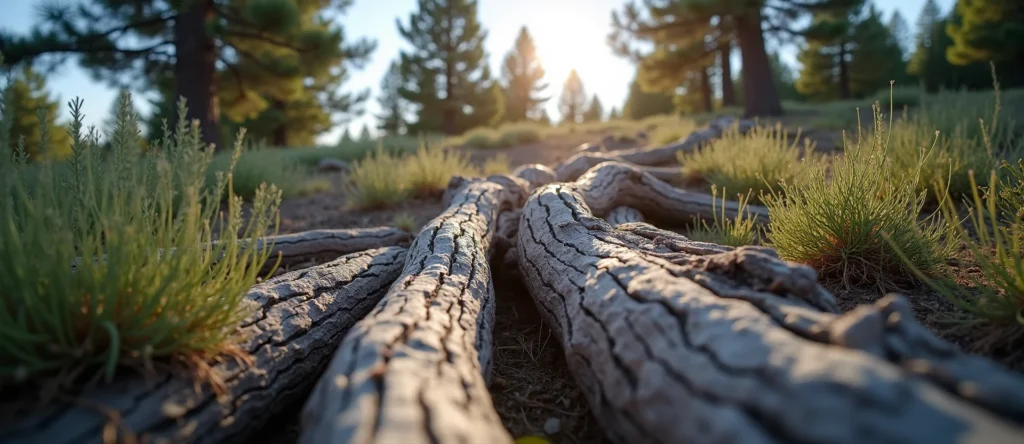 Symbolizing Growth/Resilience: A local Sagebrush (Artemisia tridentata) gnarled juniper roots. - AI Generated