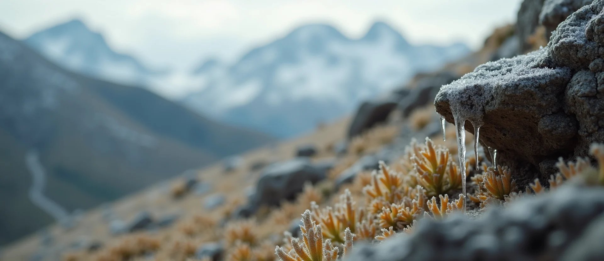 Symbolizing Identity/Local: A local Indian Paintbrush Sierra Nevada skyline. - AI Generated