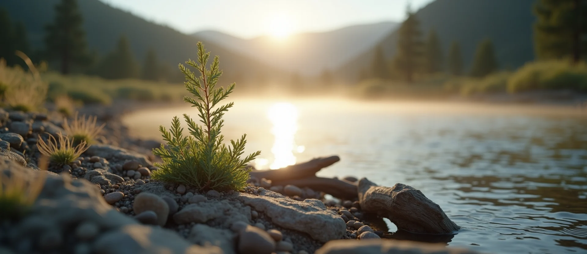 Symbolizing Seed/New Beginning: A local Bitterbrush sprouting sagebrush seedling. - AI Generated