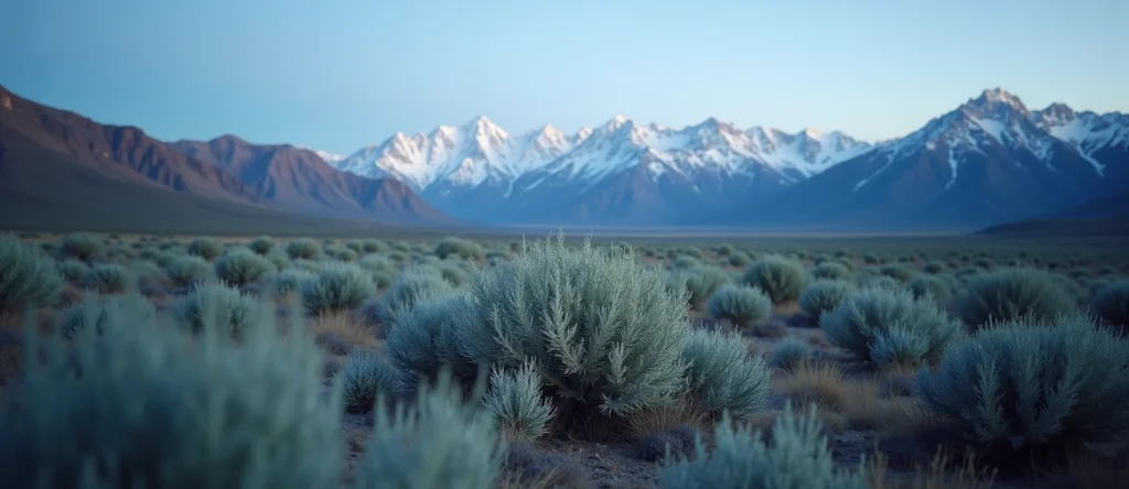 Symbolizing Identity/Local: A local Rabbitbrush High Desert vista. - AI Generated