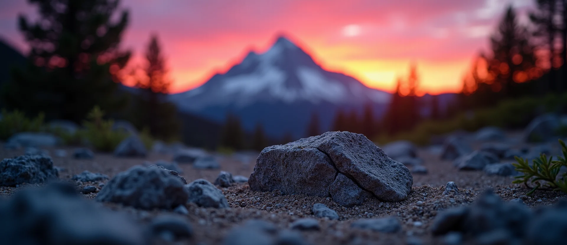 Symbolizing Stability/Peak: A local Ponderosa Pine jagged granite peak. - AI Generated