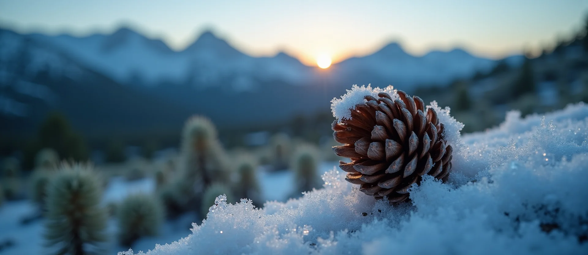Symbolizing Seed/New Beginning: A local Manzanita opening pine cone. - AI Generated