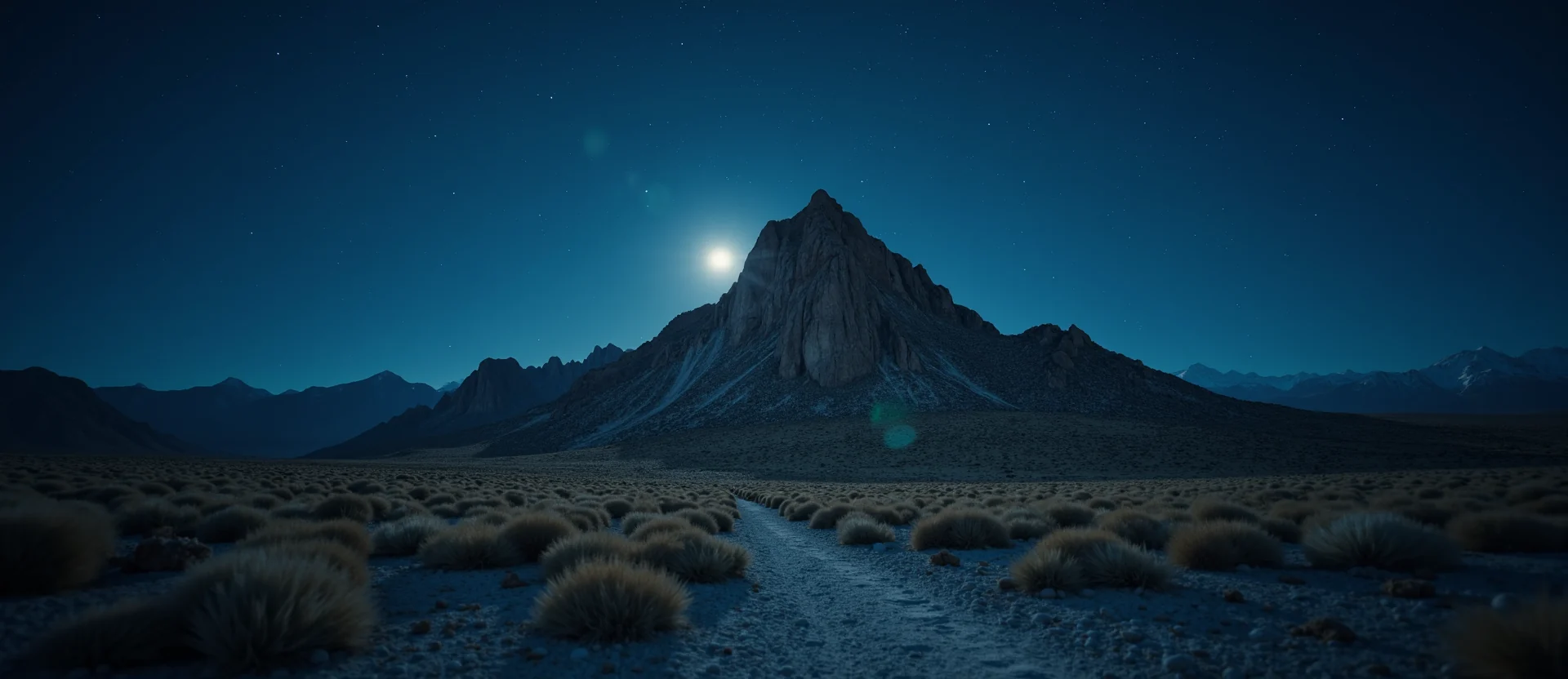 Symbolizing Stability/Peak: A local Desert Peach jagged granite peak. - AI Generated