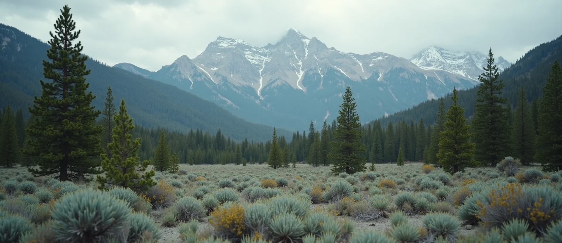 Symbolizing Growth/Resilience: A local Rabbitbrush thriving aspen grove. - AI Generated
