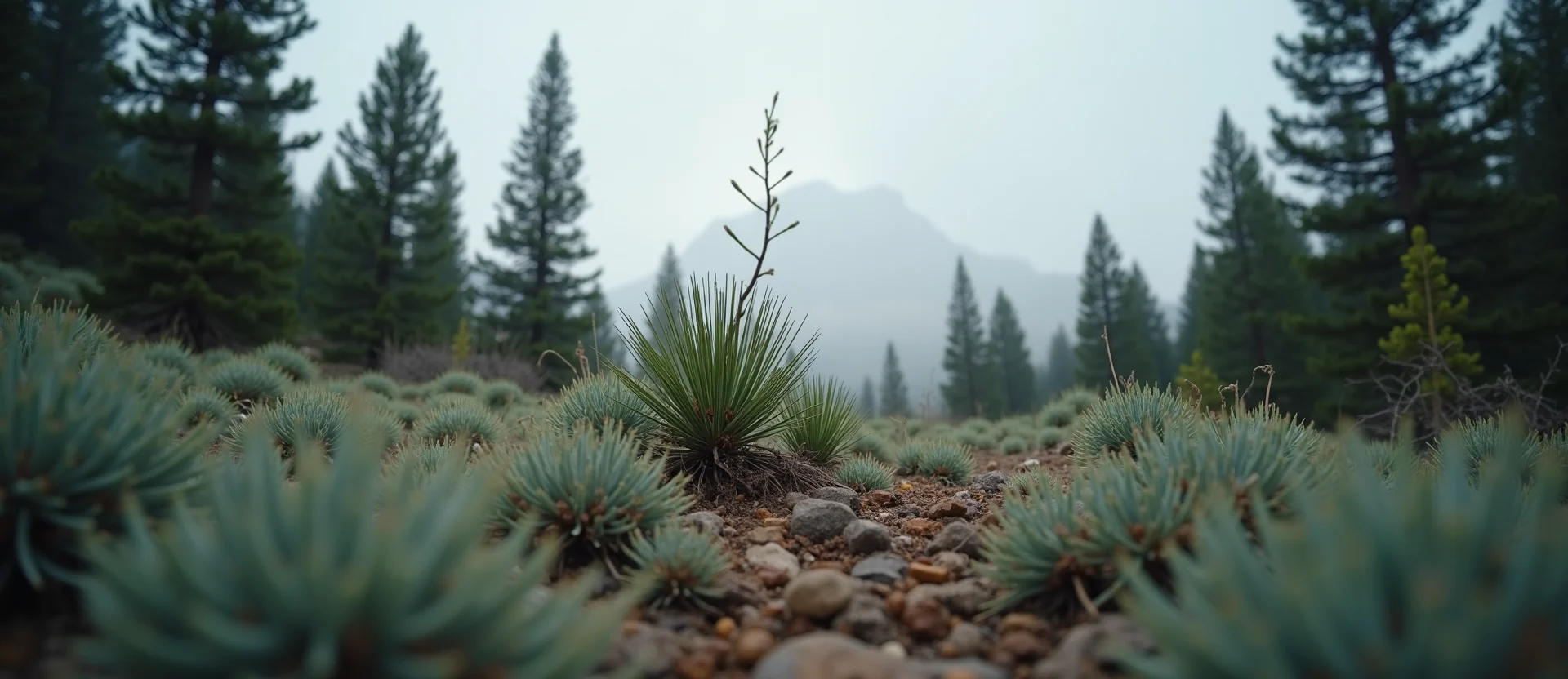 Symbolizing Growth/Resilience: A local Mountain Mahogany new branch reaching for the sky. - AI Generated