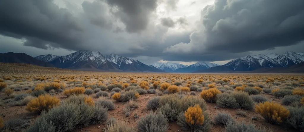 Symbolizing Identity/Local: A local Rabbitbrush Washoe Valley floor. - AI Generated
