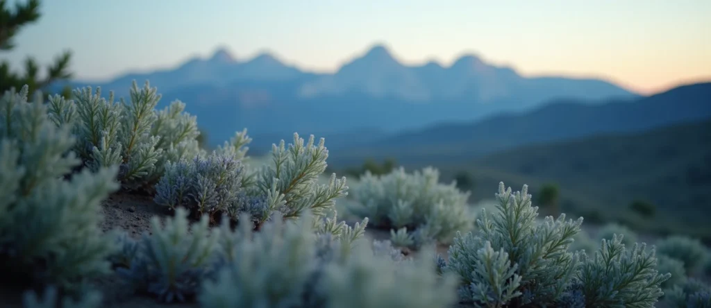 Symbolizing Identity/Local: A local Sagebrush (Artemisia tridentata) Peavine Mountain silhouette. - AI Generated