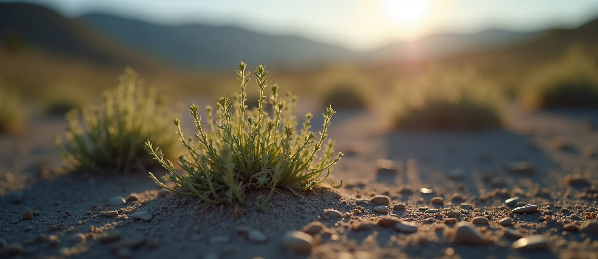Symbolizing Seed/New Beginning: A local Sagebrush (Artemisia tridentata) sprouting sagebrush seedling. - AI Generated