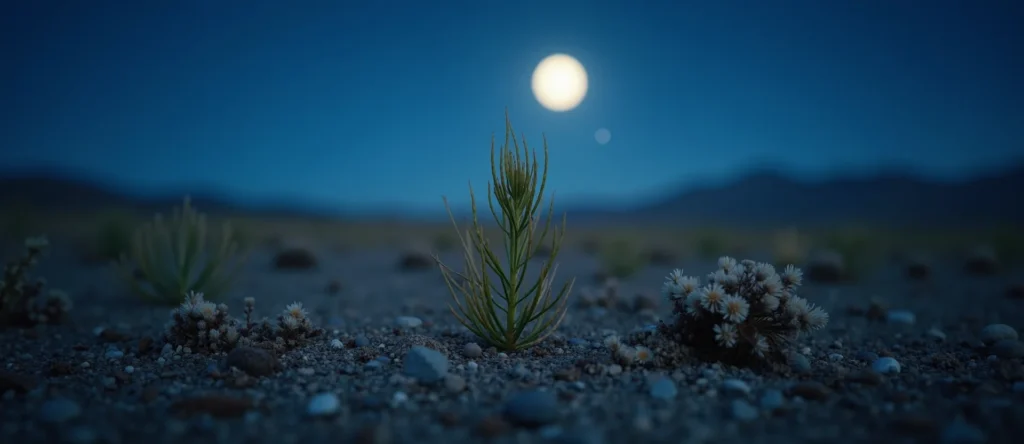 Symbolizing Seed/New Beginning: A local Rabbitbrush sprouting sagebrush seedling. - AI Generated