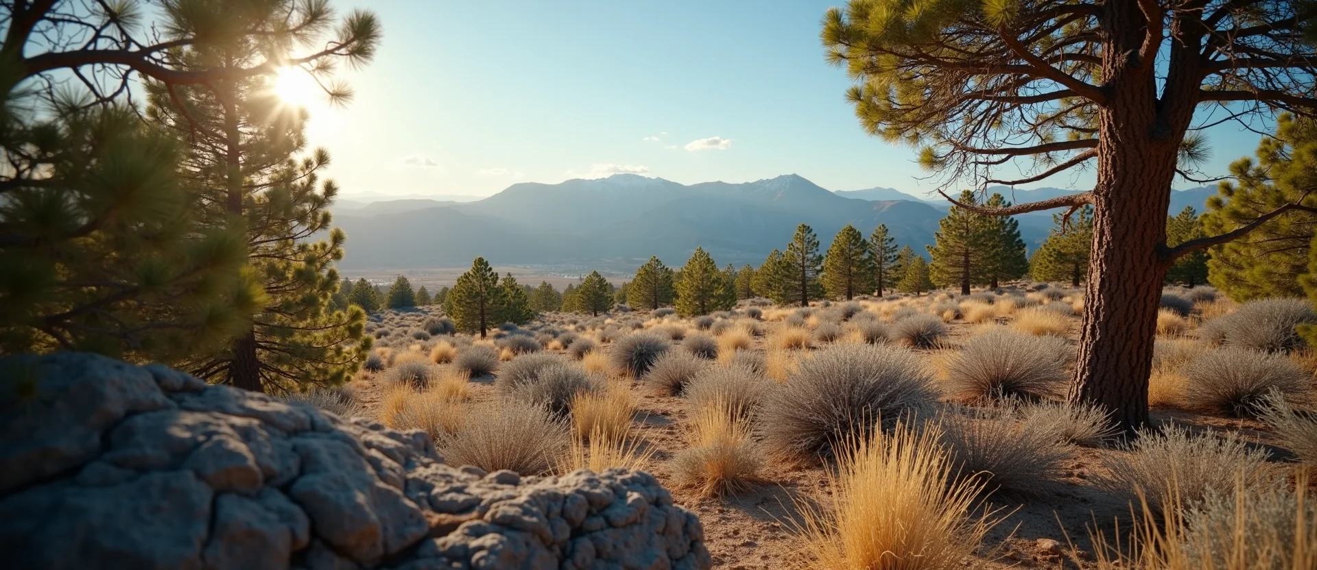 Symbolizing Identity/Local: A local Bitterbrush High Desert vista. - AI Generated