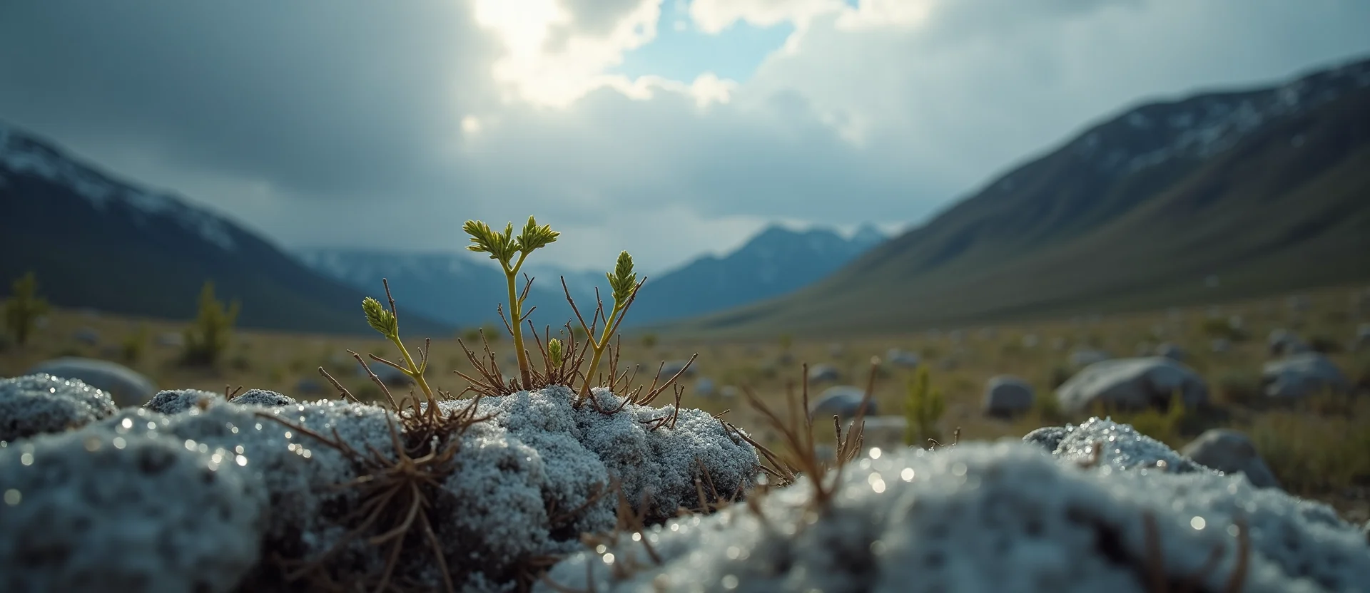 Symbolizing Seed/New Beginning: A local Manzanita sprouting sagebrush seedling. - AI Generated