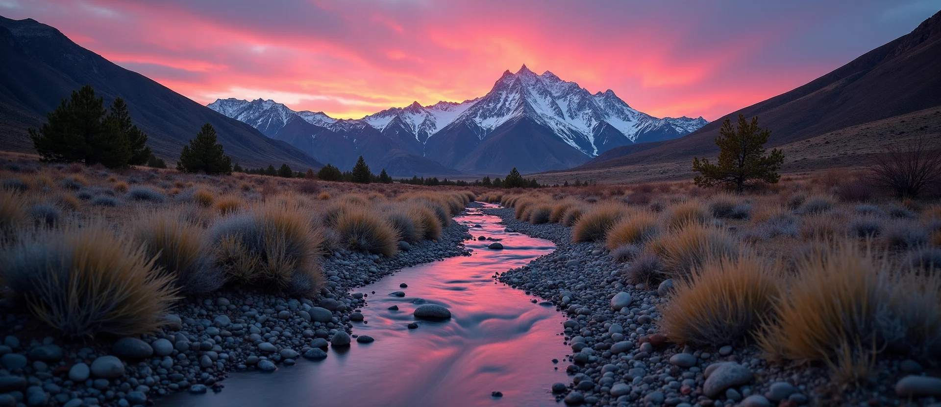 Symbolizing Flow/Cleansing: A local Manzanita babbling mountain creek. - AI Generated