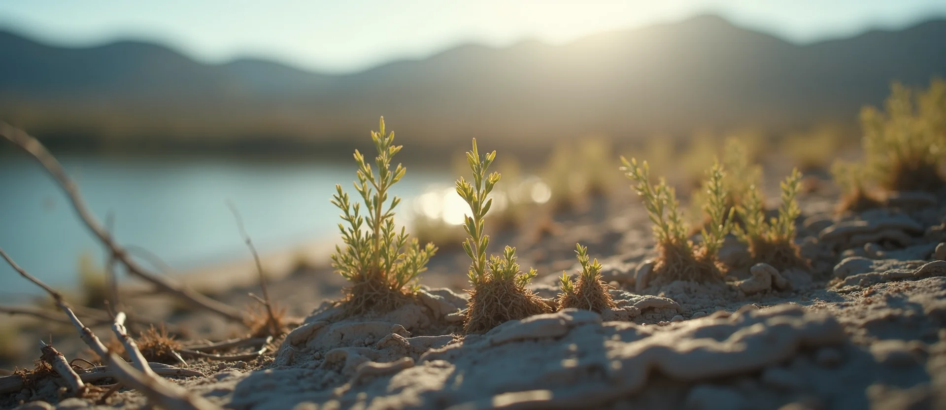 Symbolizing Seed/New Beginning: A local Bitterbrush sprouting sagebrush seedling. - AI Generated