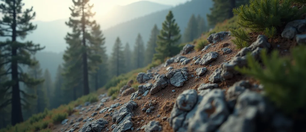 Symbolizing Stability/Peak: A local Sierra Juniper solid mountain ridge. - AI Generated