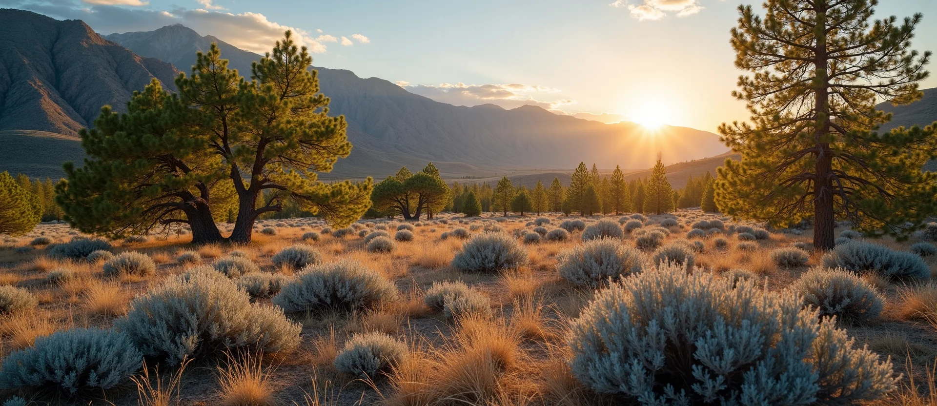 Symbolizing Growth/Resilience: A local Sierra Juniper thriving aspen grove. - AI Generated