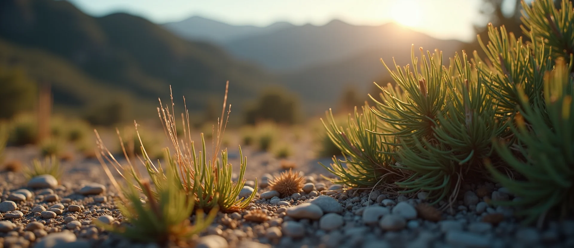 Symbolizing Identity/Local: A local Indian Paintbrush High Desert vista. - AI Generated