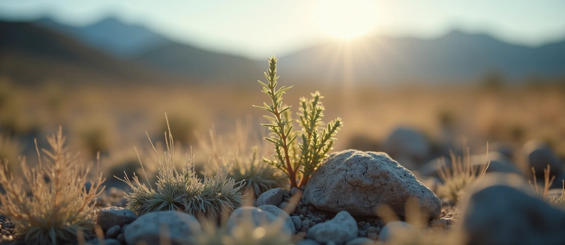 Symbolizing Seed/New Beginning: A local Bitterbrush sprouting sagebrush seedling. - AI Generated
