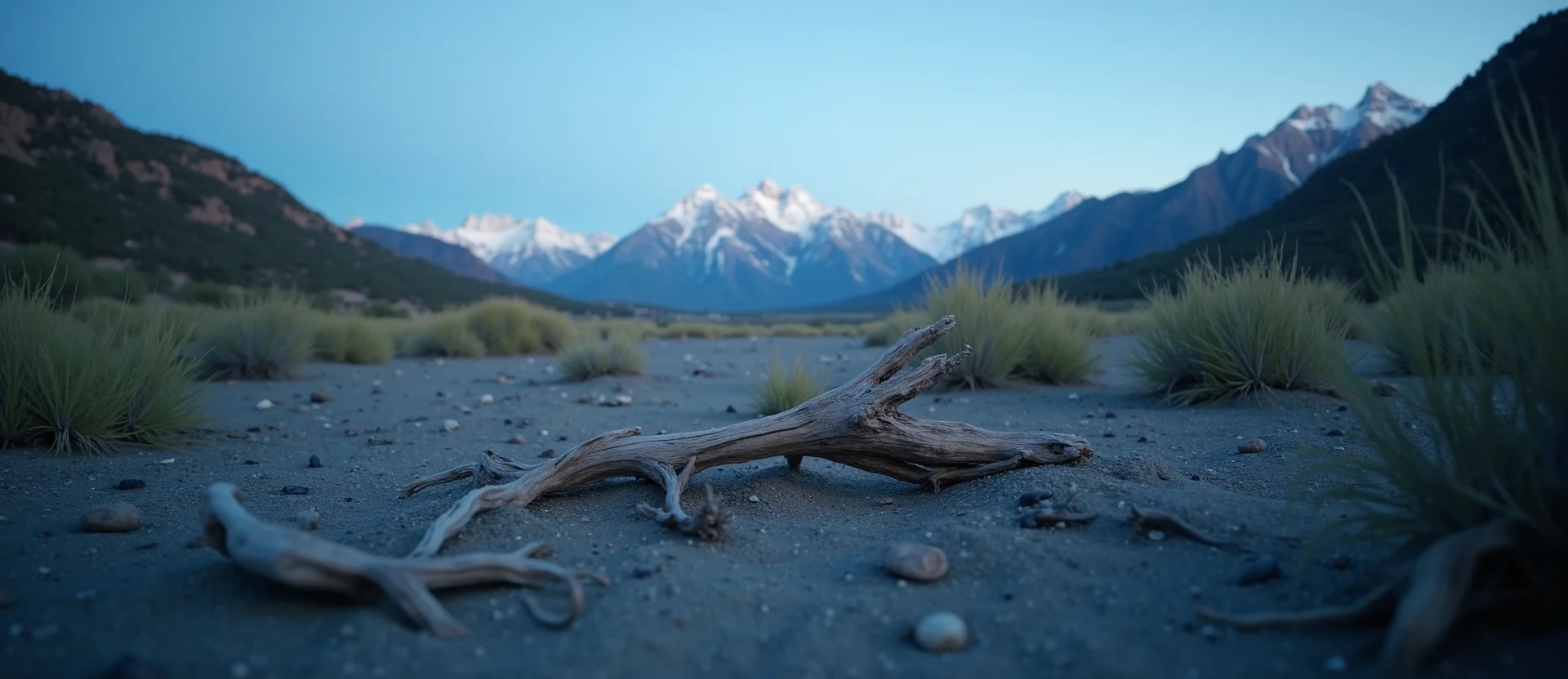 Symbolizing Stability/Peak: A local Indian Paintbrush distant Sierra horizon. - AI Generated