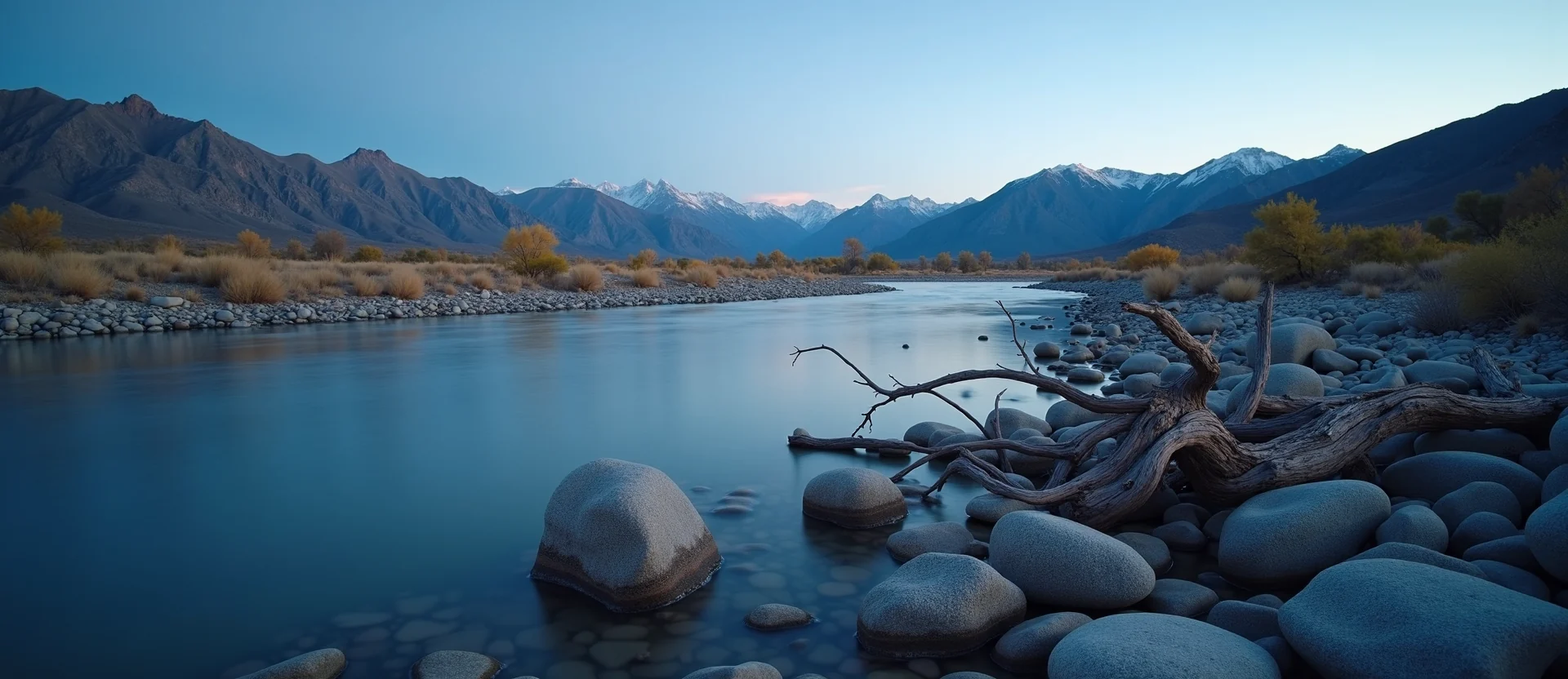 Symbolizing Flow/Cleansing: A local Desert Peach smooth Truckee river stones. - AI Generated