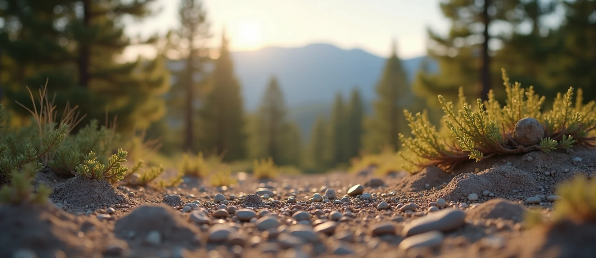 Symbolizing Identity/Local: A local Sierra Juniper Sierra Nevada skyline. - AI Generated