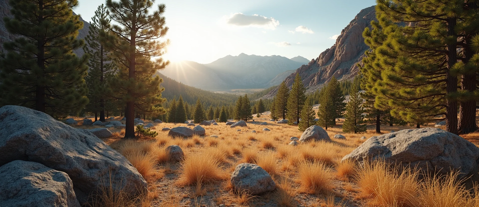 Symbolizing Identity/Local: A local Ponderosa Pine Washoe Valley floor. - AI Generated