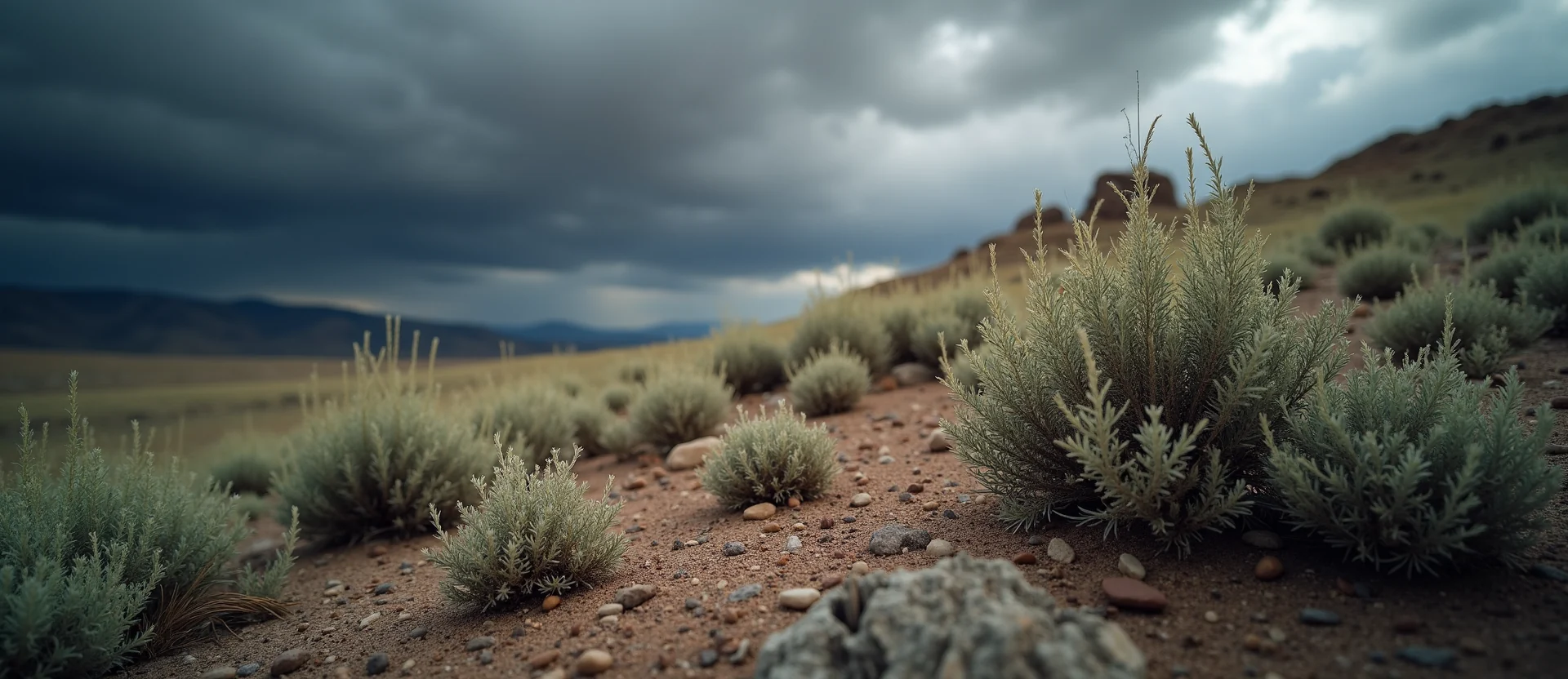 Symbolizing Identity/Local: A local Sagebrush (Artemisia tridentata) High Desert vista. - AI Generated
