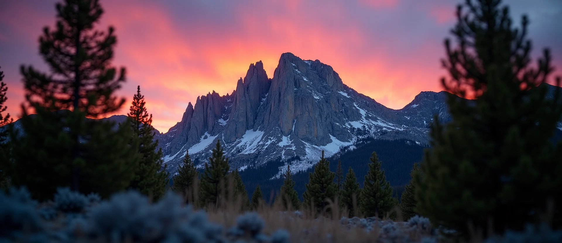 Symbolizing Stability/Peak: A local Manzanita jagged granite peak. - AI Generated