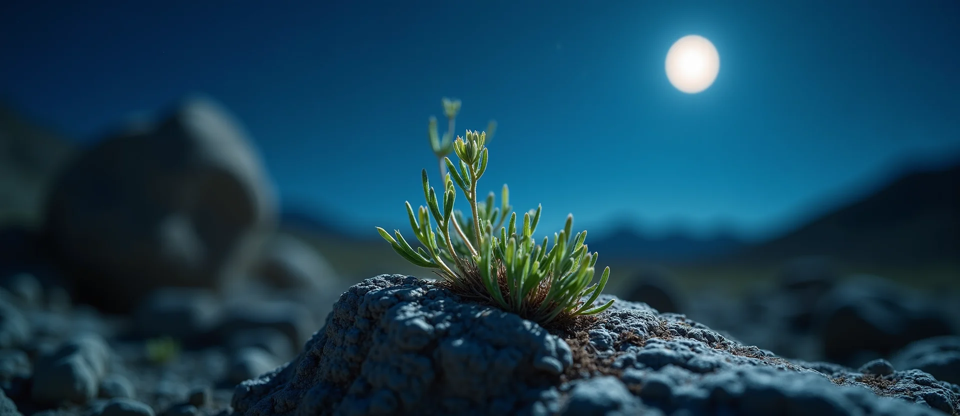 Symbolizing Seed/New Beginning: A local Mountain Mahogany sprouting sagebrush seedling. - AI Generated