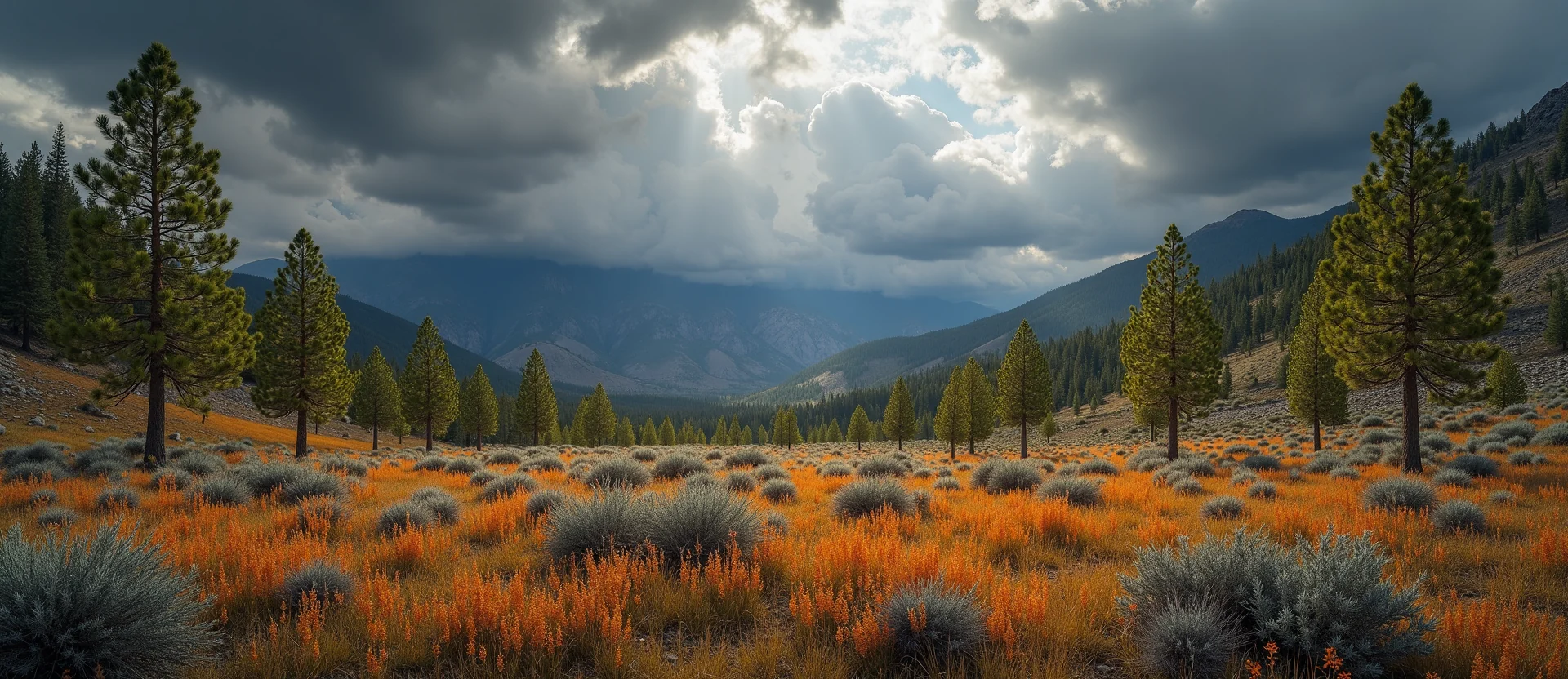 Symbolizing Growth/Resilience: A local Indian Paintbrush thriving aspen grove. - AI Generated