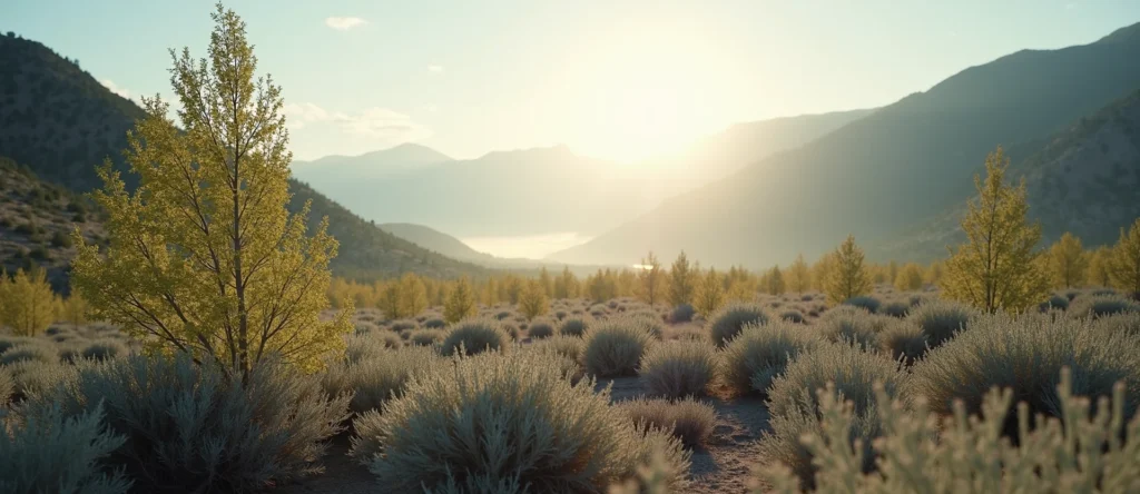 Symbolizing Identity/Local: A local Bitterbrush Washoe Valley floor. - AI Generated