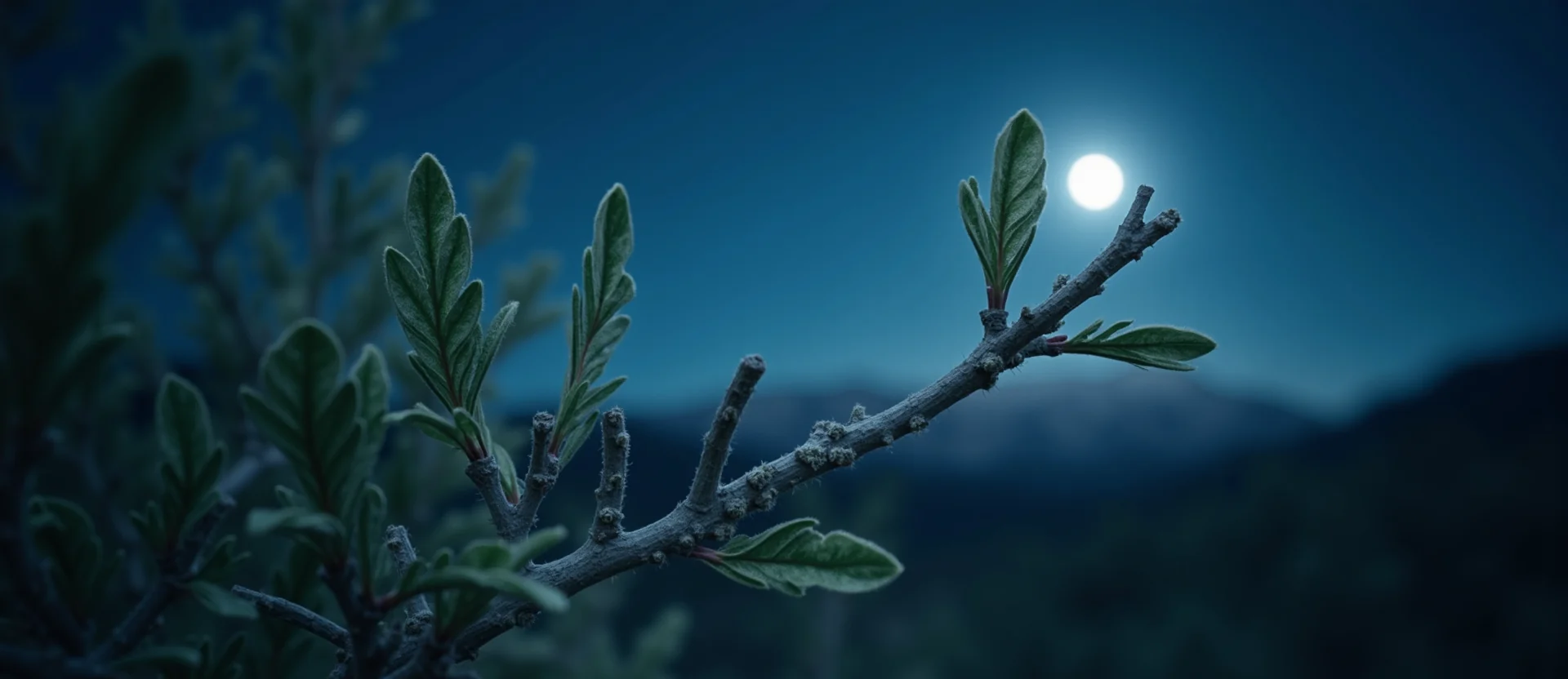 Symbolizing Growth/Resilience: A local Manzanita new branch reaching for the sky. - AI Generated