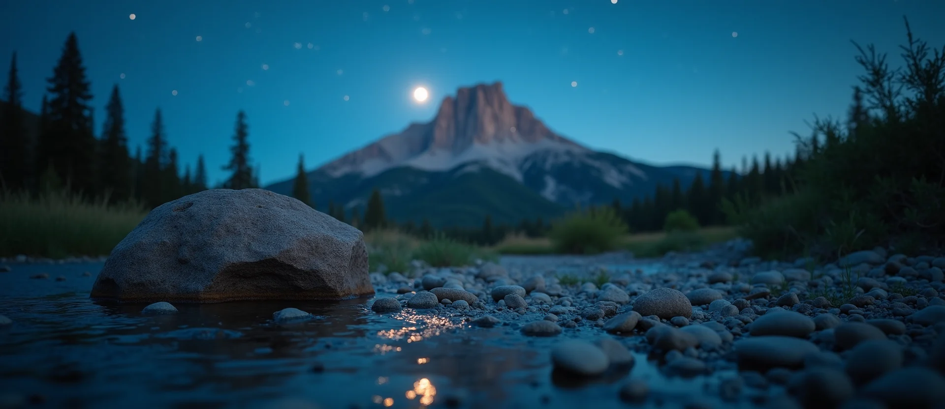 Symbolizing Stability/Peak: A local Quaking Aspen jagged granite peak. - AI Generated