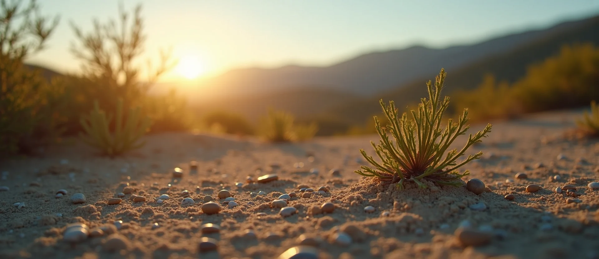 Symbolizing Seed/New Beginning: A local Sierra Juniper new green bud on a branch. - AI Generated