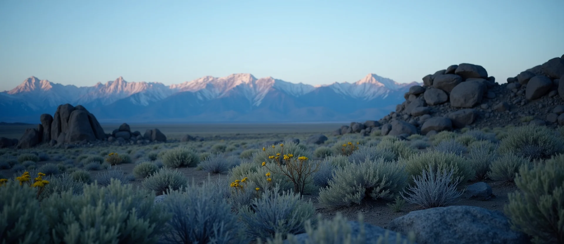 Symbolizing Identity/Local: A local Indian Paintbrush High Desert vista. - AI Generated