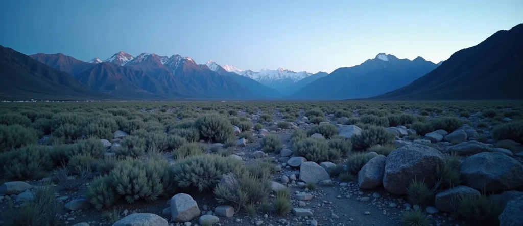 Symbolizing Identity/Local: A local Bitterbrush Washoe Valley floor. - AI Generated