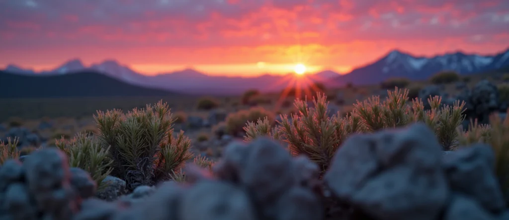 Symbolizing Identity/Local: A local Bitterbrush High Desert vista. - AI Generated