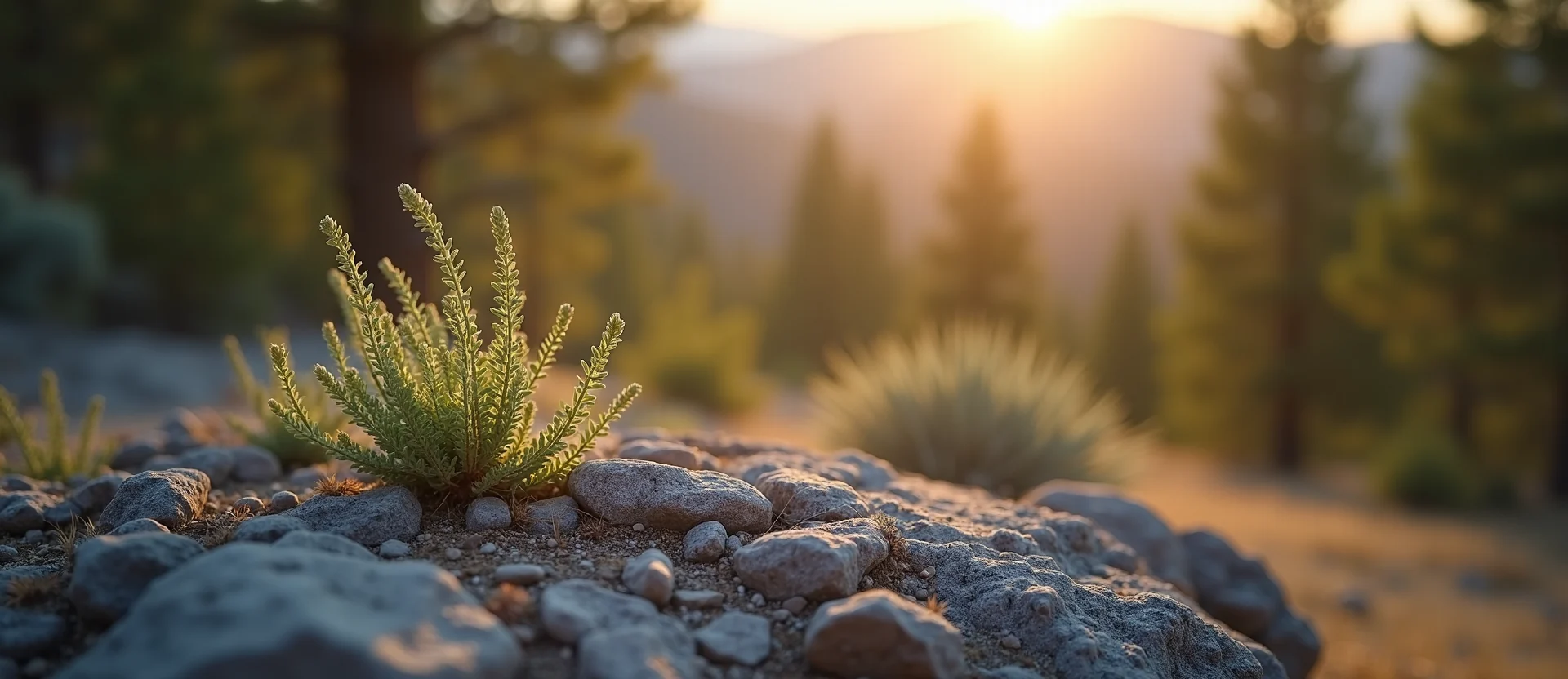 Symbolizing Seed/New Beginning: A local Manzanita sprouting sagebrush seedling. - AI Generated