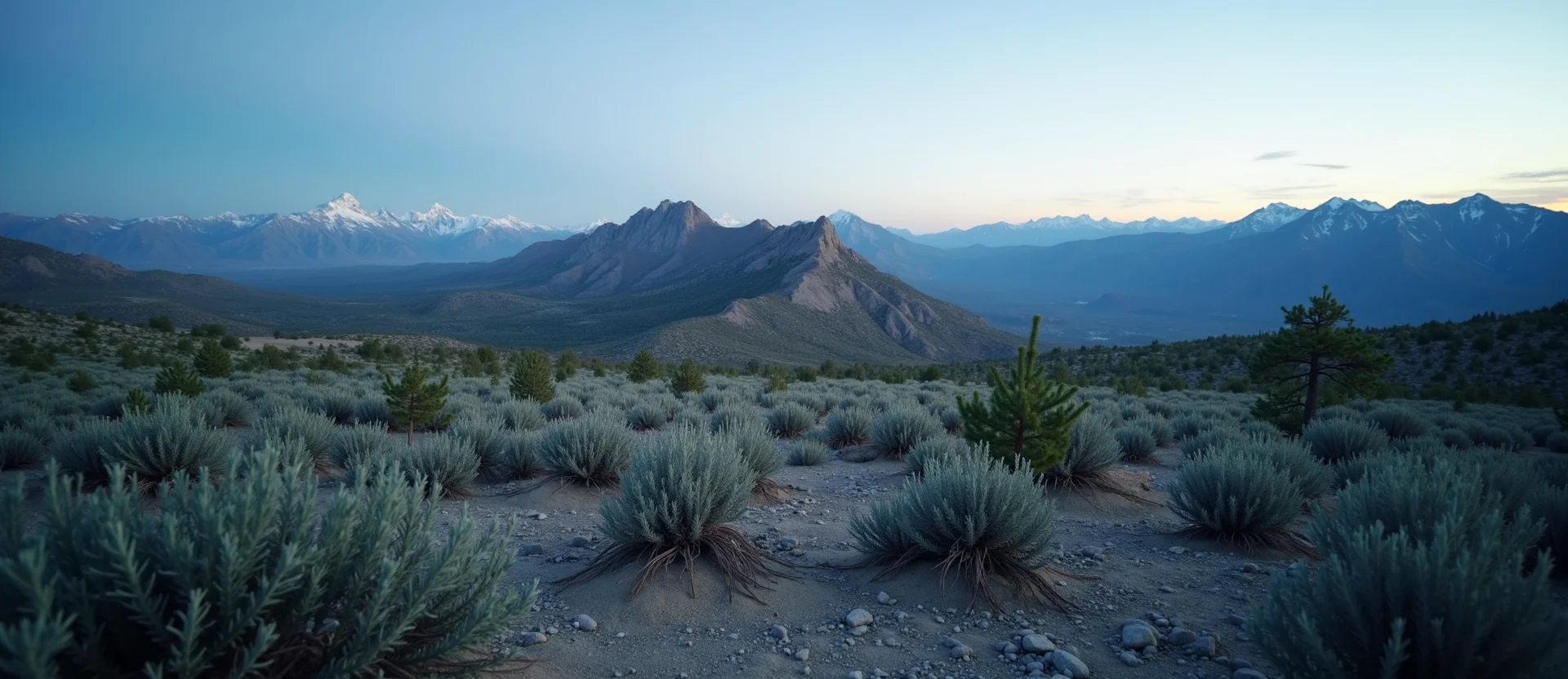 Symbolizing Stability/Peak: A local Indian Paintbrush solid mountain ridge. - AI Generated