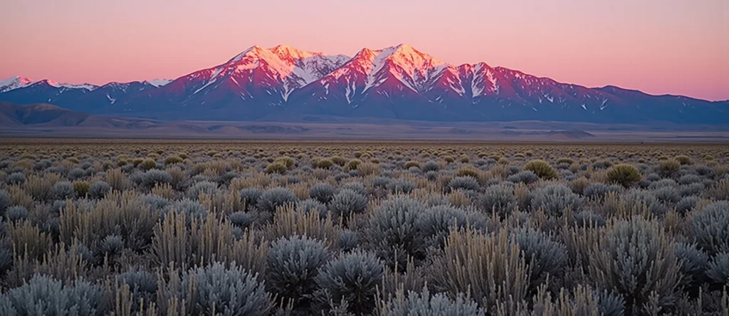 Symbolizing Identity/Local: A local Rabbitbrush High Desert vista. - AI Generated