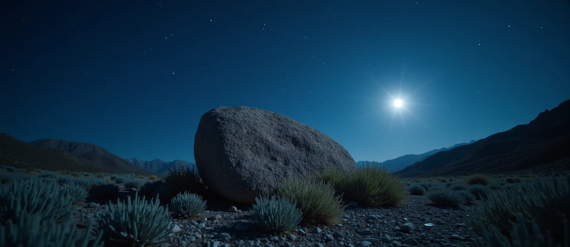 Symbolizing Stability/Peak: A local Desert Peach unshakable boulder. - AI Generated